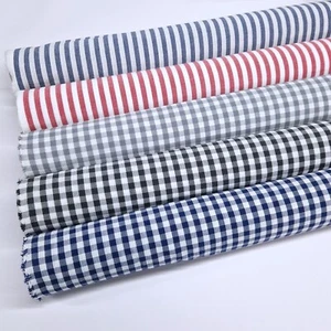 Cotton Gingham and Stripes Yarn-Dyed 10mm Dressmaking Dress Fabric Craft - Picture 1 of 18