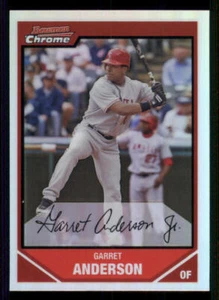 2007 Bowman Chrome Refractors #157 Garret Anderson - Imagen 1 de 2