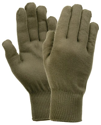 Forros para guantes de polipropileno G.I. Estilo Militar - Negro u Oliva - Hecho en EE. UU. Foto 1 de 2