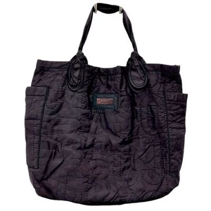 Marc by Marc Jacob’s Large Quilted Nylon Tote Shoulder Bag Deep Purple Weekender - Picture 1 of 15