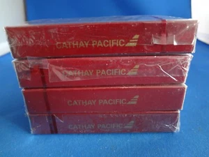 4 Sealed Red Decks of Cathay Pacific Airline Collectable Souvenir Playing Cards - Bild 1 von 4