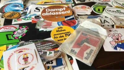 MARKENLOS Alte Werbeaufkleber / Sticker Vintage 80er & 90er - zur Auswahl -