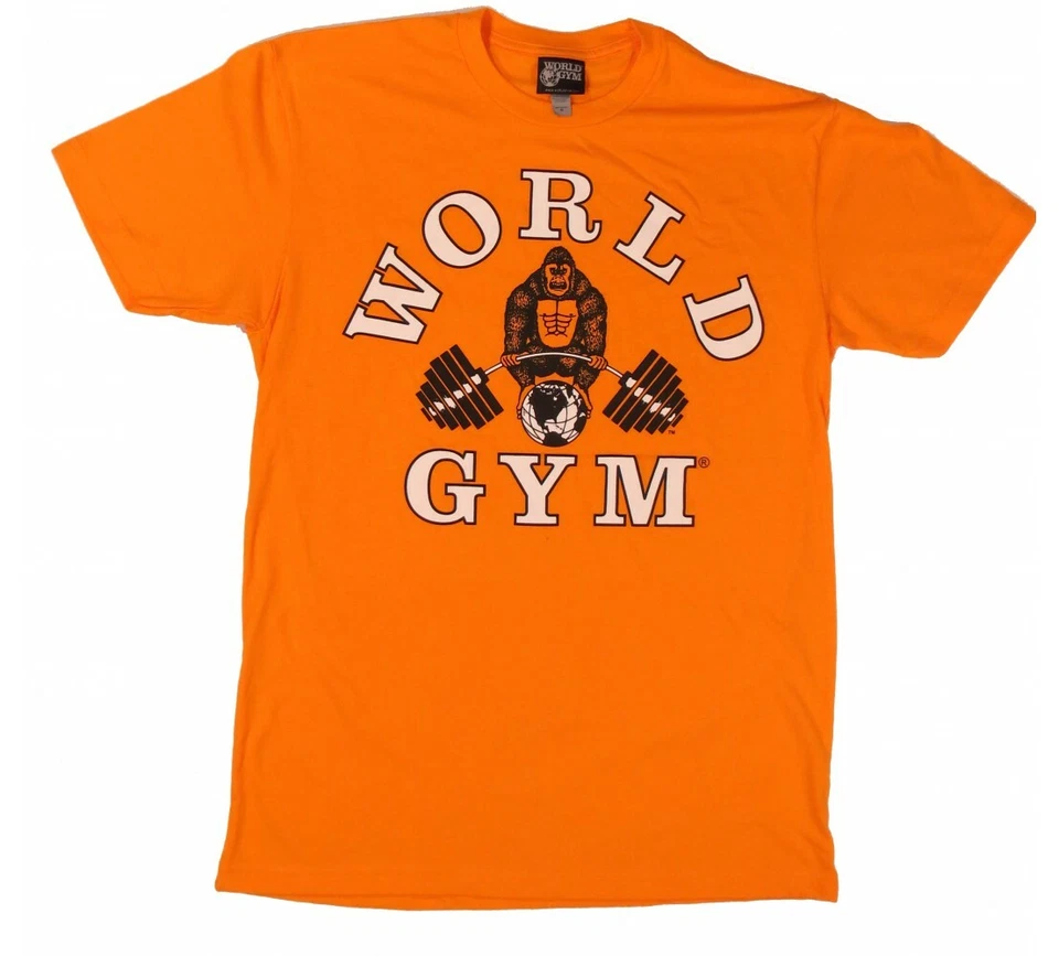 Camiseta W158 World Gym Muscular Culturismo Entrenamiento Entrenamiento Gimnasio Foto 1 de 1