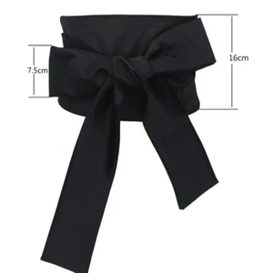 Extra Wide Corset Bowknot Party Dress Satin Belt Ribbon Wrap Elegant Waistband - Picture 1 of 17
