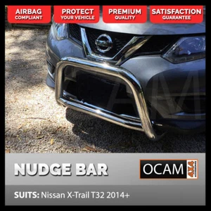 Nudge Bar For Nissan X-Trail T32 2014-2016 Grille Guard Airbag Compliant - Picture 1 of 10