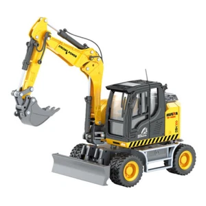 1:50 Excavator Toy Construction Vehicle Diecast Metal Model Toys for Boys Yellow - Picture 1 of 13