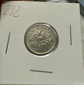 Singapore 10 Cents 1989 Copper-Nickel - Picture 1 of 2