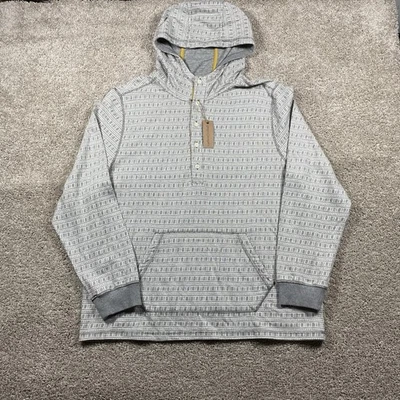 全新 Carbon 2 钴亨利连帽衫 男式 大号 灰色 卫衣 套衫 — 第 1/4 张图片