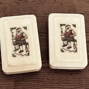 JABÓN GRIS KATHERINE VINTAGE CON NAVIDAD SANTA CLAUS 2pk - Imagen 1 de 5