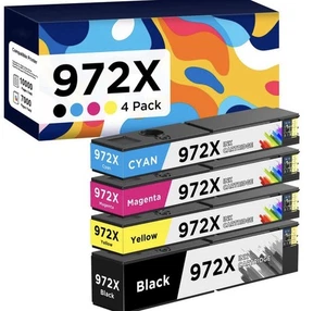 972X Ink Cartridges High Yield Compatible Replacement for HP 972X 972A - Picture 1 of 2