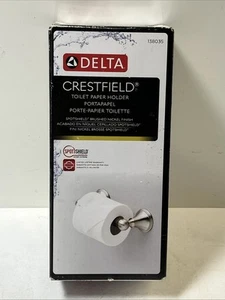 Delta 138035 Crestfield Toilet Paper Holder in Spotshield Brushed Nickel - Picture 1 of 3