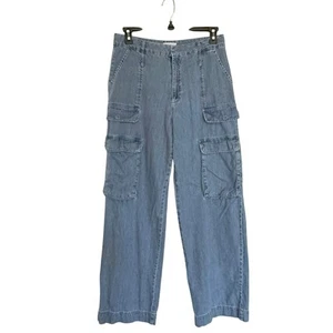 Jeans Frame taglia 30 relaxed cargo vita media gamba dritta lavaggio medio leggero - Foto 1 di 12