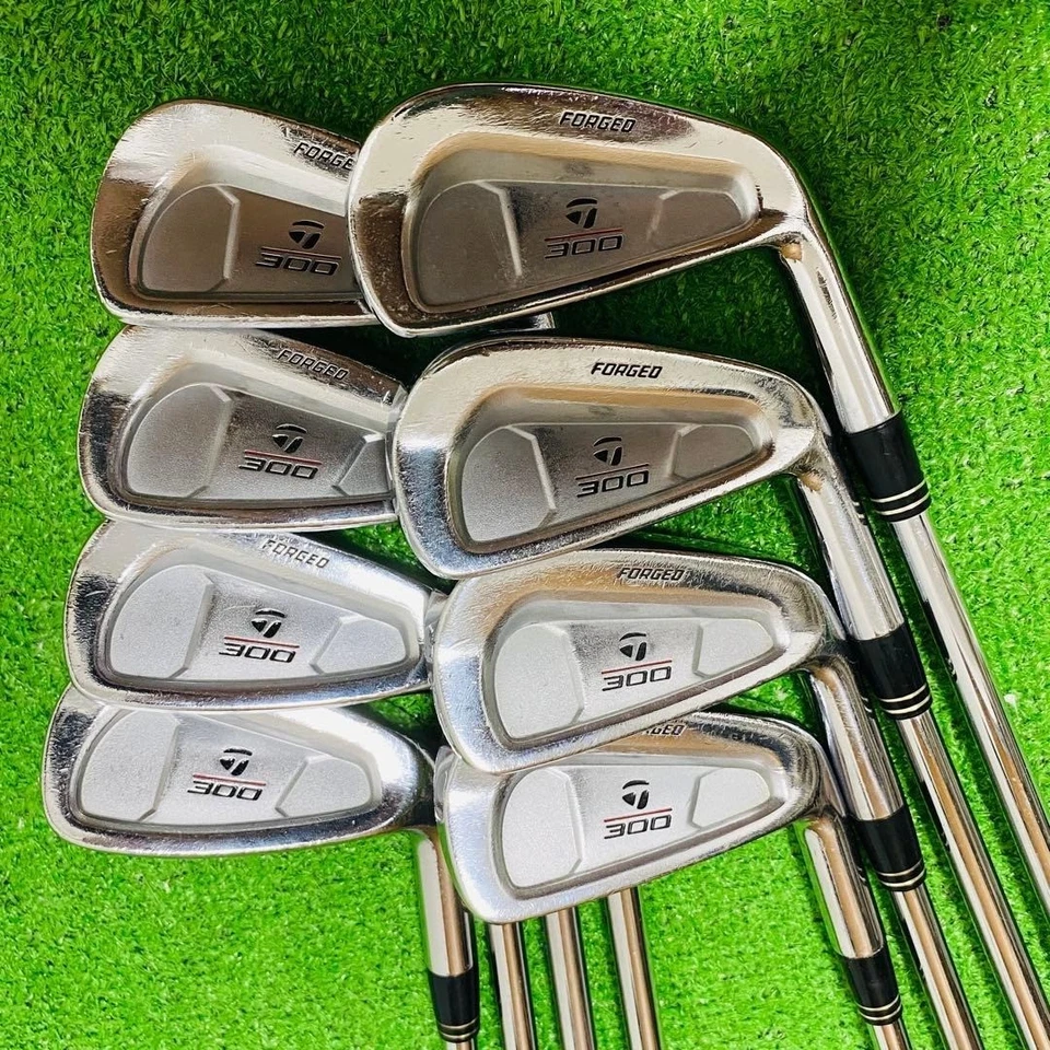 TaylorMade 300 forjado 8 piezas 3-Pw Flex rígido dinámico dorado S300 diestro Foto 1 de 4