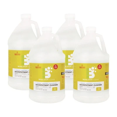 Boulder Clean 003137CT 128 oz. Disinfectant Cleaner - Lemon (4/Carton) New - Image 1 of 4