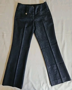 Pantalones de mezclilla Express Design Studio Editor azul elástico corte bootcut para mujer talla 00 - Imagen 1 de 10