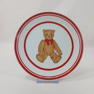 6er Set Curzon Japan Teddybär Teller roter Rand Porzellan Geschirr  - Bild 1 von 17
