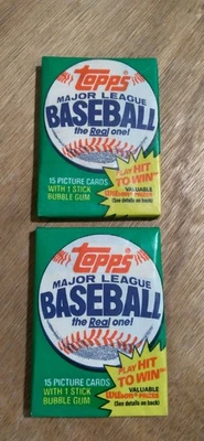 2 Factory Sealed 1981 Topps Baseball Wax Packs ⚾ GUM IS NOT LOOSE 🧢 Rookies HOF - Image 1 of 4