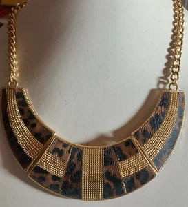 Collar gargantilla babero colgante renacimiento egipcio esmaltado vintage - Imagen 1 de 5