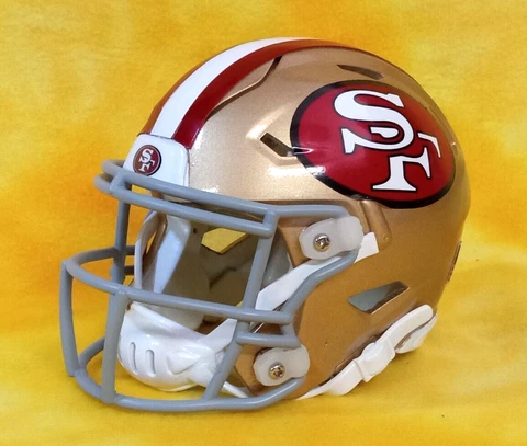 San Francisco 49ers custom mini size Riddell Speedflex 3D print football helmet Cover