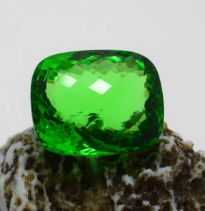 Citrino verde impecable 119 quilates corte cojín aproximado piedra preciosa de la mejor calidad - Imagen 1 de 9