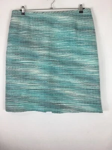 Preston & York Blue Tweed Skirt Women A-Lined Knee Length Office Career Sz 18 - Picture 1 of 2