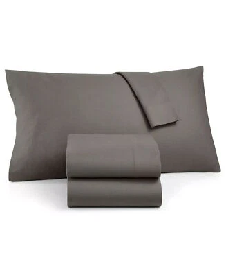 $100 Nuevo Juego de Sábanas Martha Stewart Franela Gris Doble 3 Piezas Foto 1 de 4