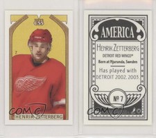 2003-04 C55 Mini America Back Henrik Zetterberg (Head and Shoulders Red Sweater)