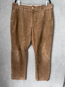 Polo Ralph Lauren Pants Mens 36x32 Brown Corduroy Classic Stretch Chino Preppy - Picture 1 of 14