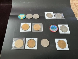 Lot 13 Las Vegas Casino Tokens Golden Nugget , Reno, Fallon, Carson City Chips - Picture 1 of 13