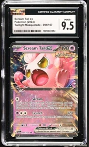 CGC Mint+ 9.5 Scream Tail ex 094/167 Pokémon Twilight Masquerade Low POP! - Picture 1 of 2