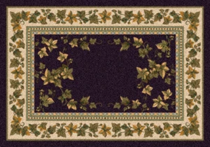 2x4 Milliken Black Bordered Solid Door Mat Ivy Valley Onyx - Aprx 2' 8" x 3' 10" - Picture 1 of 1