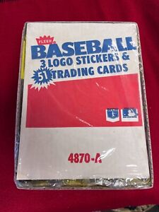 1987 Fleer Baseball FACTORY SEALED 24 ct Rack Pack Box (72 Wax Packs) 4870-A NOS