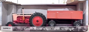 Case 730 with Wagon 1/16th - Picture 1 of 5