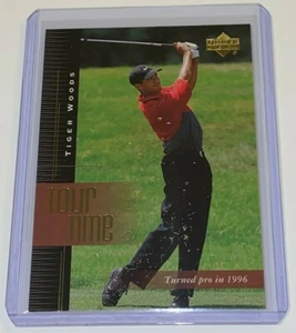 Tarjeta de novato de golf Upper Deck Tour Time Tiger Woods 2001 #176 UD radiocontrol - Imagen 1 de 4