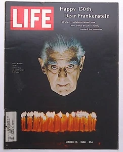 Life Magazine Cover Only (Boris Karloff ) March 15, 1968 - Picture 1 of 1