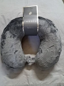Travel Plush Memory Foam Neck Pillow Grey - Picture 1 of 4
