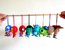 8 Disney Pixar Monsters Inc TOY STORY Mini Ornaments PEN Set.