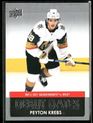 2021-22 Upper Deck Series 1 - Debut Dates #DD-14 Peyton Krebs - Image 1 of 2