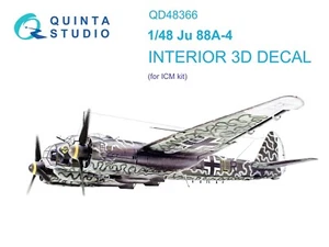 Quinta Studio QD48366 3D Interior Color Decal Set for Ju 88A-4 (for ICM) 1/48 - Picture 1 of 12