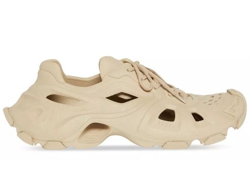 SNEAKERS DONNA NUOVE CON SCATOLA BALENCIAGA HD STRINGATE CUT OUT TAUPE 38 C