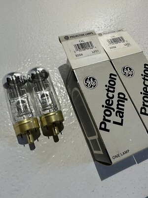CAL  CXP  "2-pack"  a/v photo projection lamp projector bulb 120v 300w, G.E. - Image 1 of 3
