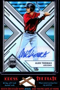 1-2018 Elite Extra Edition Opti-Chrome Holo Auto Alek Thomas D'backs 19/25 #62 - Picture 1 of 2