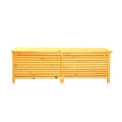 Auflagenbox Holz Kissenbox Gartenbox Auflagen Truhe Gartentruhe Gerätetruhe  - Bild 1 von 4