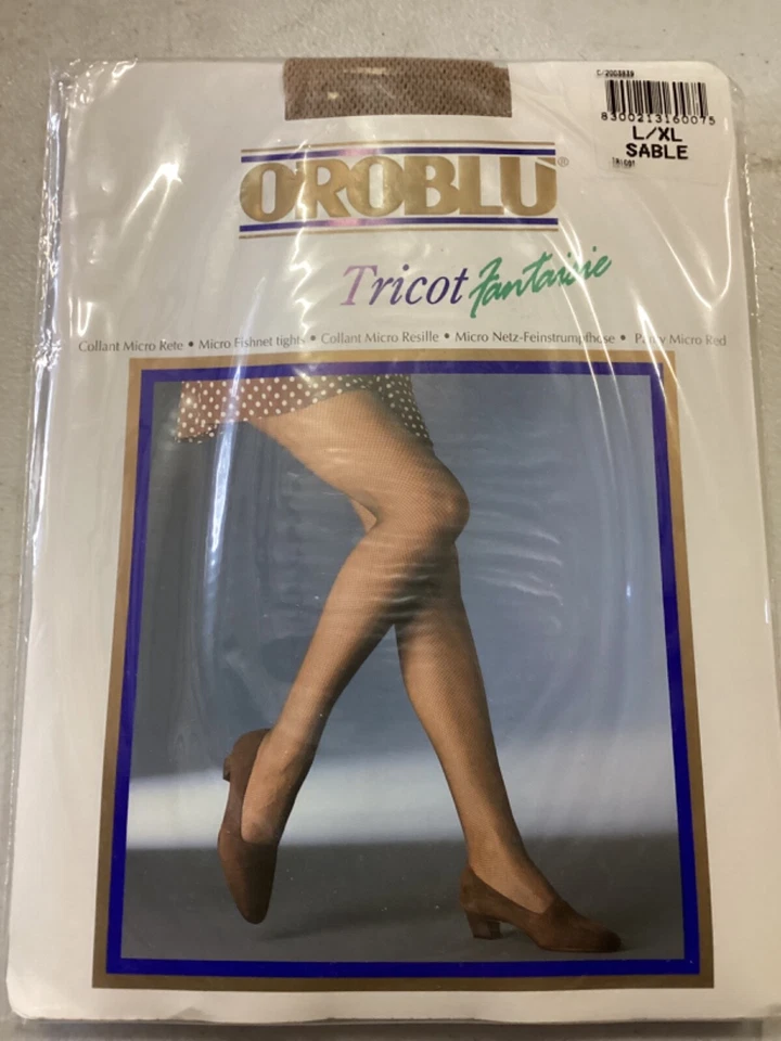 Medias Vintage Oroblu Tricot Fantasías Talla L/XL Sable (Beige) Nuevas Foto 1 de 3