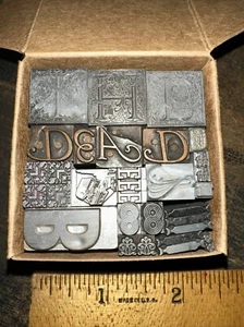 Printing Blocks “ Lead Ornamental Borders Dingbats” Beautiful! #61 - Picture 1 of 14