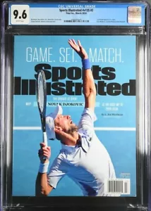Quiosco Novak Djokovic Primera DEPORTES ILUSTRADOS FC Marzo 2024 CGC 9.6 - Imagen 1 de 2