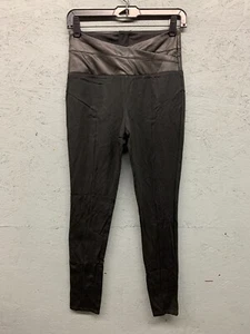 Super Curve Leggings Women’s Small Black High-Waisted Faux Leather Waistband - Picture 1 of 9