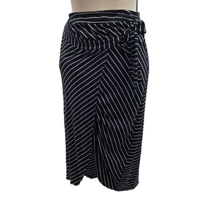 Adrienne Vittadini XS Striped Stretchy Skirt - Picture 1 of 5