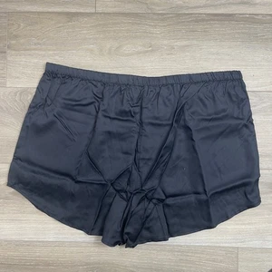 Pantalones Cortos de Satén Ettitude Pijama Lounge XXL Negro Ónix Bambú Shortie - Imagen 1 de 11
