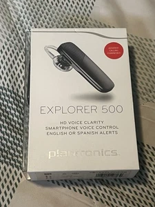 Casque Bluetooth sans fil Plantronics Explorer 500 téléphone vocal HD noir - Neuf - Photo 1 sur 7